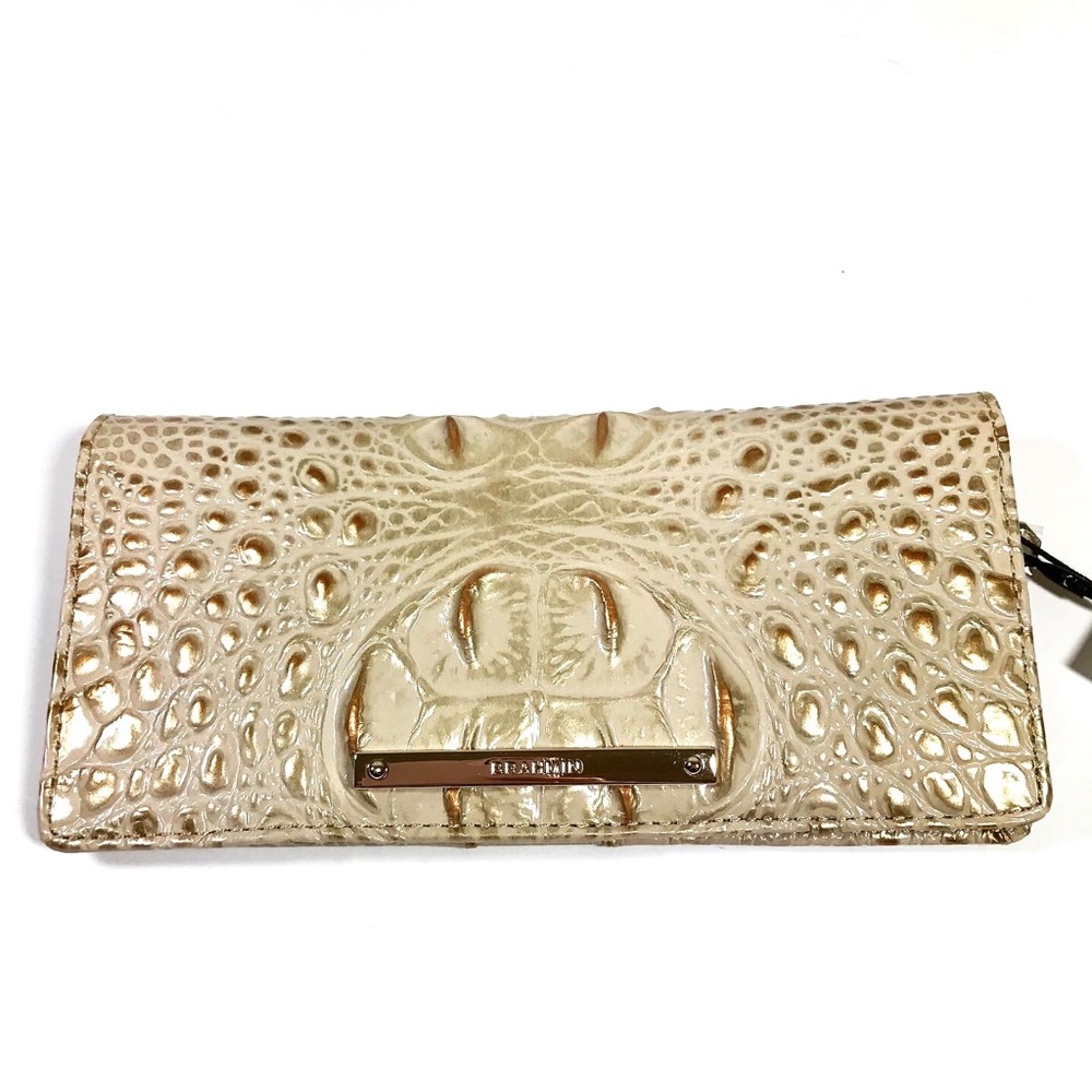NWT Brahmin Ady Satin Melbourne Wallet Leather